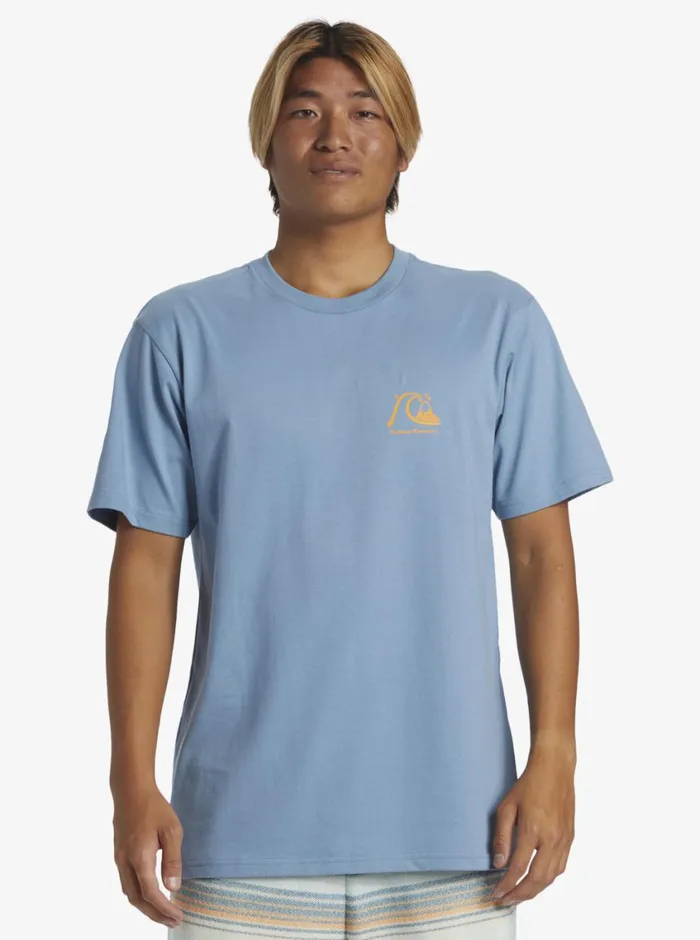 Quiksilver The Original Boardshort TShirt Blue Shadow Mens Tees