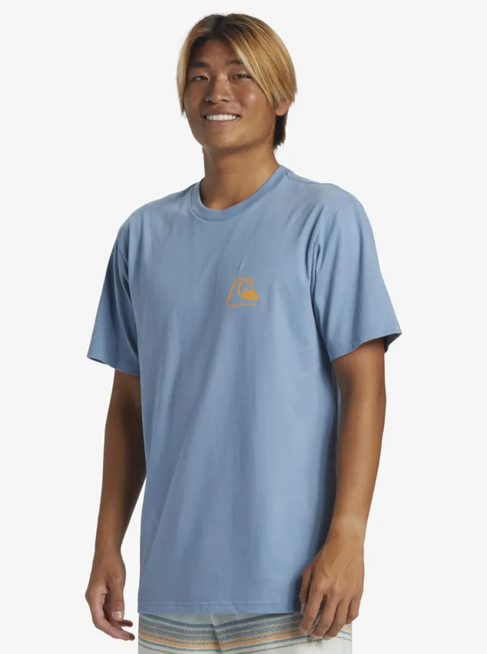 Quiksilver The Original Boardshort TShirt Blue Shadow Mens Tees