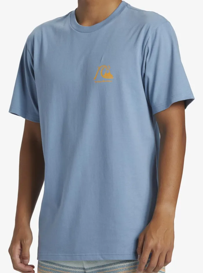 Quiksilver The Original Boardshort TShirt Blue Shadow Mens Tees