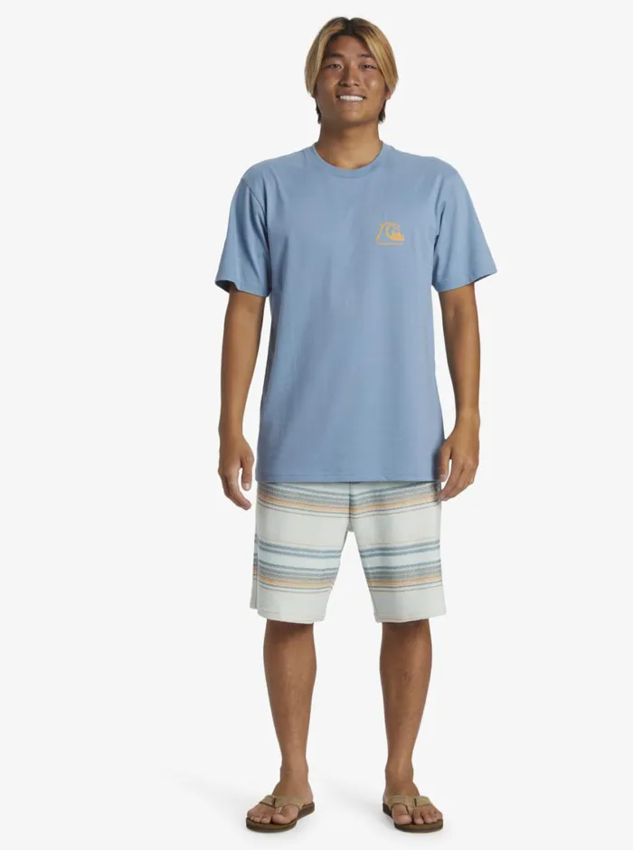 Quiksilver The Original Boardshort TShirt Blue Shadow Mens Tees