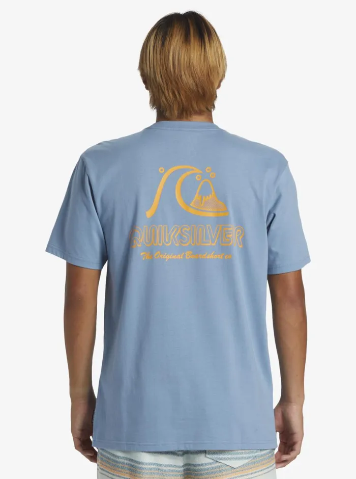 Quiksilver The Original Boardshort TShirt Blue Shadow Mens Tees