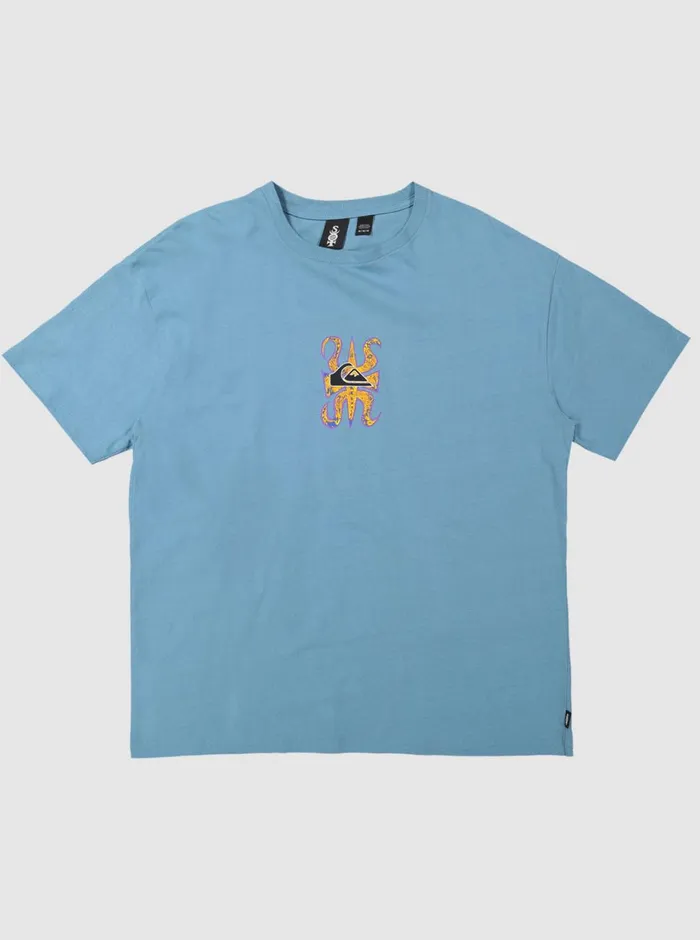 Quiksilver Trident TShirt Adriatic Blue Mens Tees