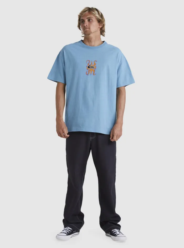 Quiksilver Trident TShirt Adriatic Blue Mens Tees