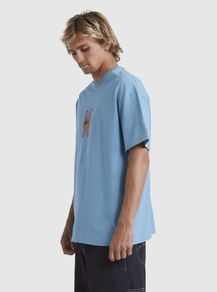 Quiksilver Trident TShirt Adriatic Blue Mens Tees