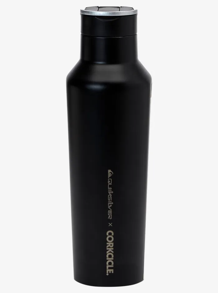 Quiksilver X Corkcicle Water Bottle Black Mens Water Bottles