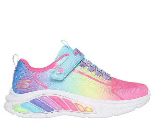 Rainbow Cruisers Turquoise Multi Kids SKECHERS Kids UK Sizes 9525
