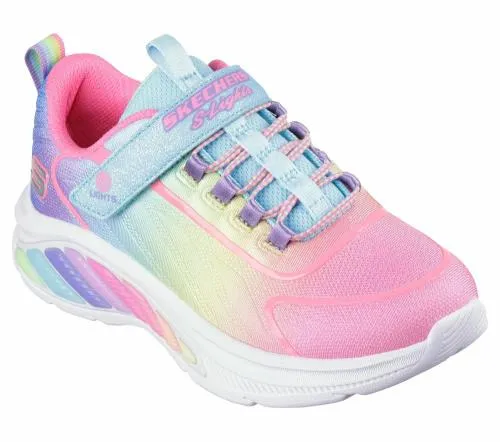 Rainbow Cruisers Turquoise Multi Kids SKECHERS Kids UK Sizes 9525