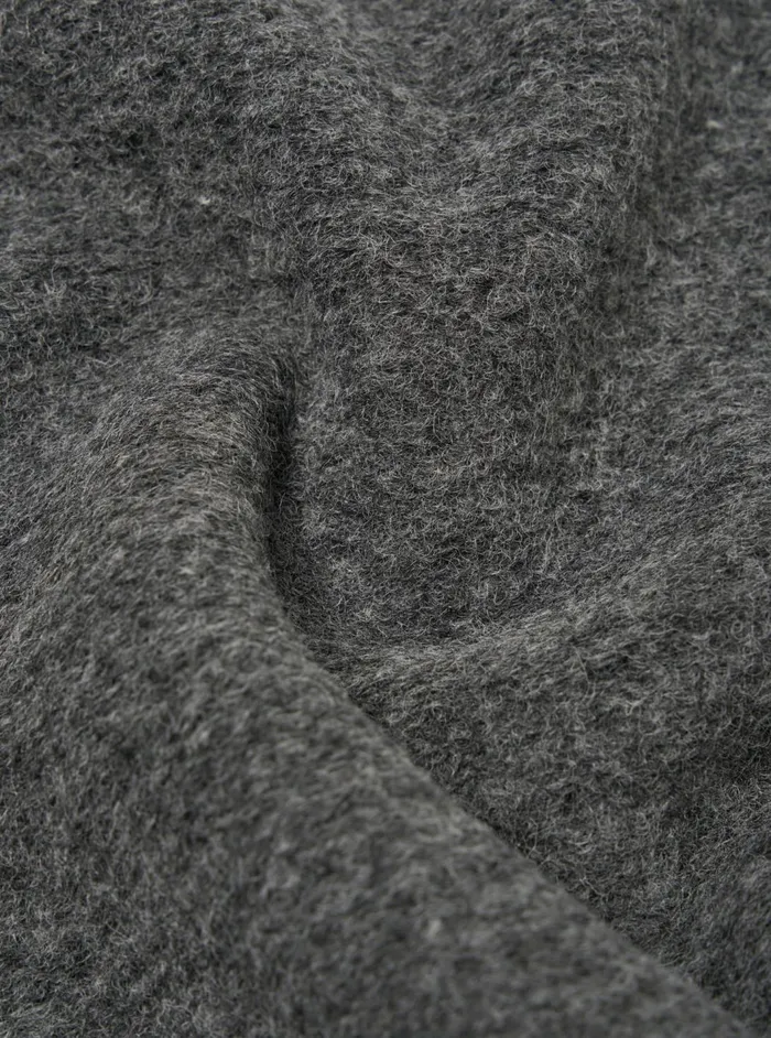 Ramsay Quarter Zip In Grey Marl Wool Fleece Men Universal Works Fleece