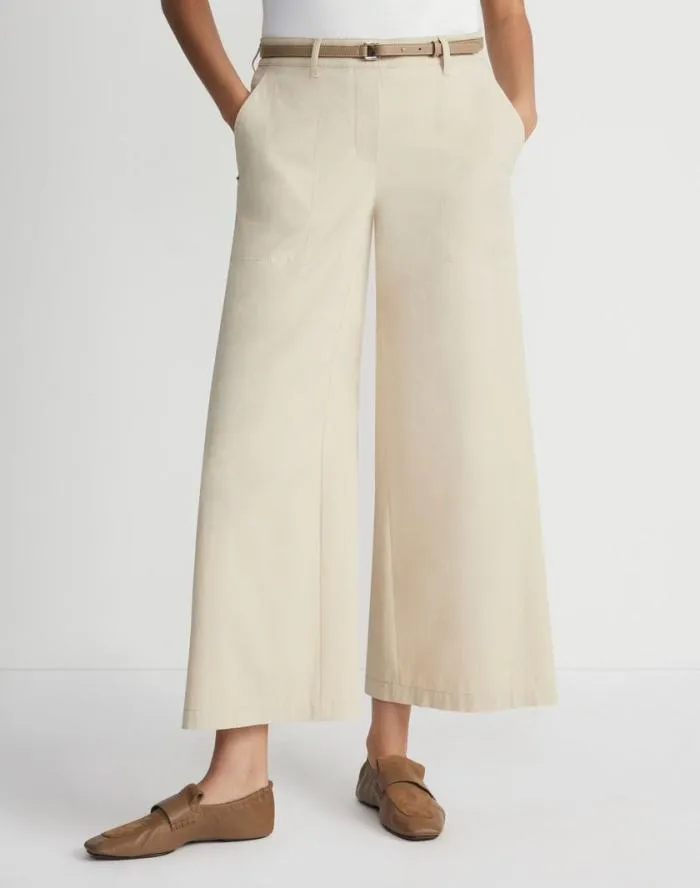 Ready To Wear BiStretch Pima Cotton Fulton Cropped Pant Royal Blue Lafayette 148 New York Pants and Shorts