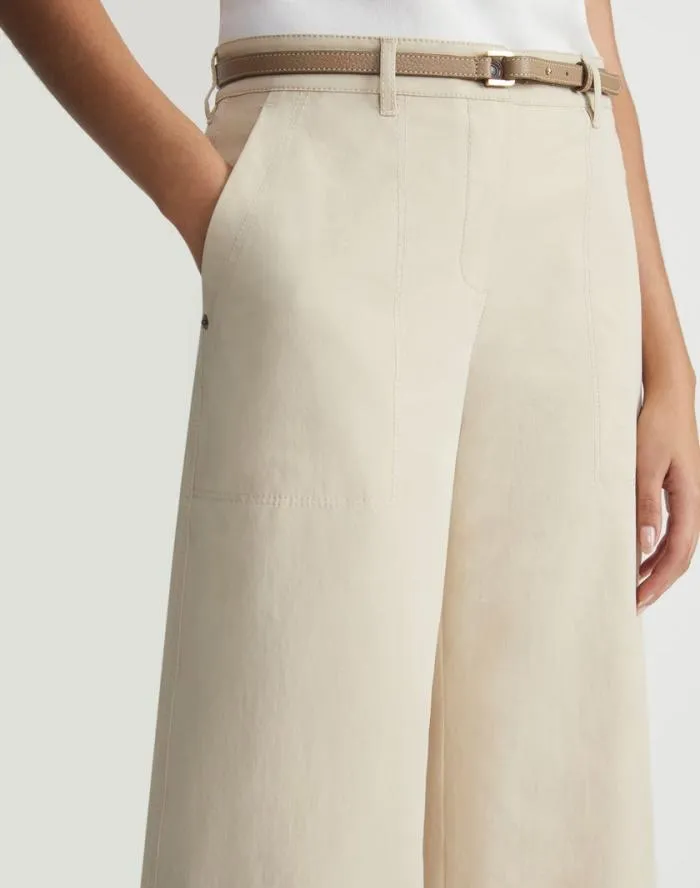 Ready To Wear BiStretch Pima Cotton Fulton Cropped Pant Royal Blue Lafayette 148 New York Pants and Shorts