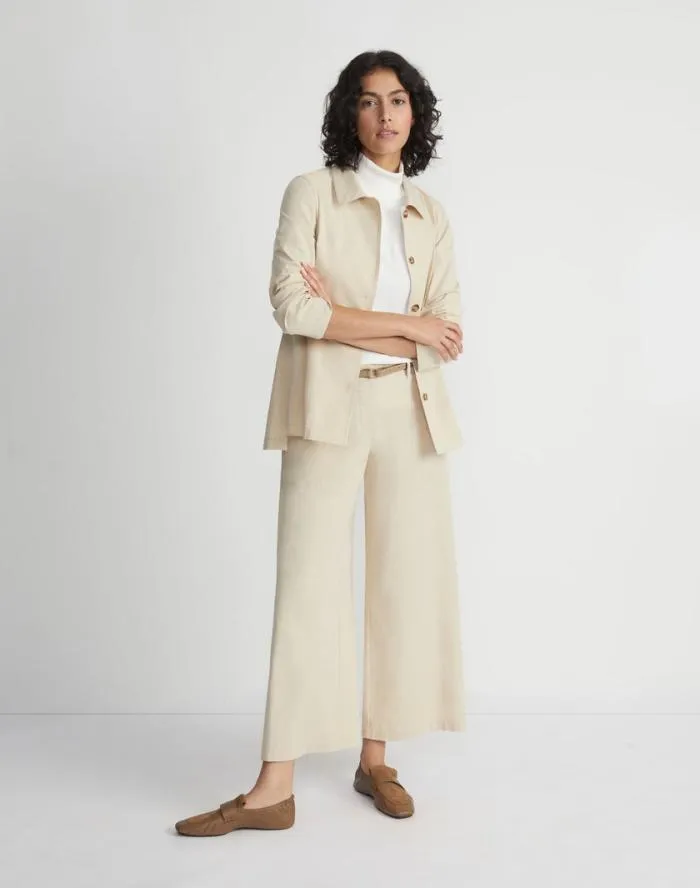 Ready To Wear BiStretch Pima Cotton Fulton Cropped Pant Royal Blue Lafayette 148 New York Pants and Shorts