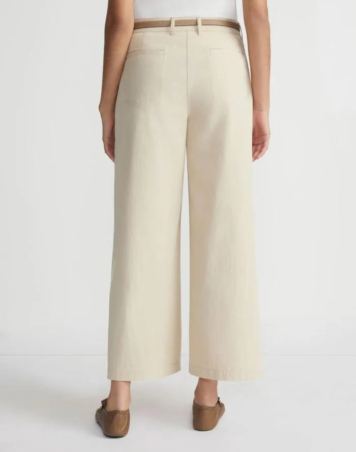 Ready To Wear BiStretch Pima Cotton Fulton Cropped Pant Royal Blue Lafayette 148 New York Pants and Shorts