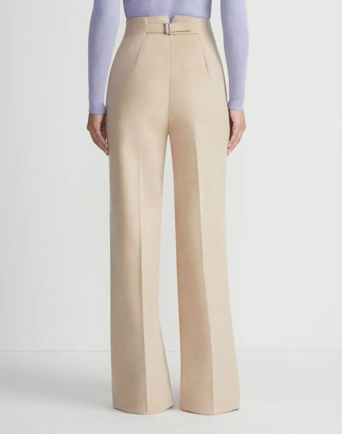 Ready To Wear Camel Hair Thames Wide Leg Pant Camel Lafayette 148 New York Pants and Shorts