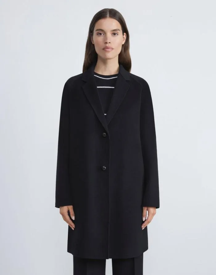 Ready To Wear Cashmere Double Face Oversized Car Coat Black Lafayette 148 New York Coats and Outerwear