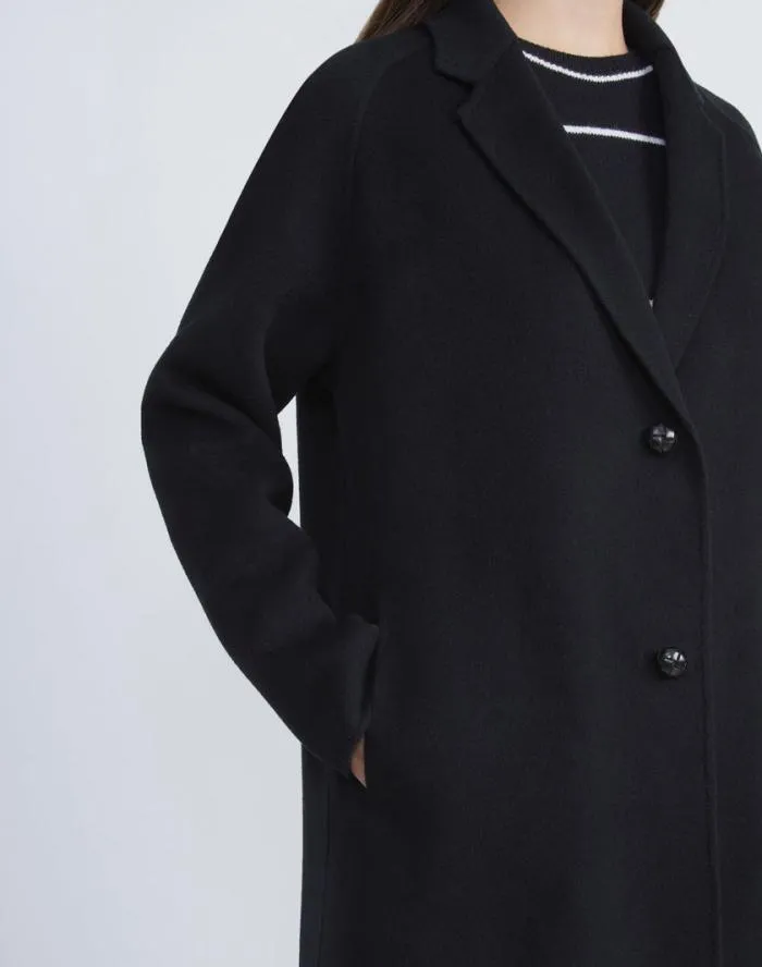 Ready To Wear Cashmere Double Face Oversized Car Coat Black Lafayette 148 New York Coats and Outerwear