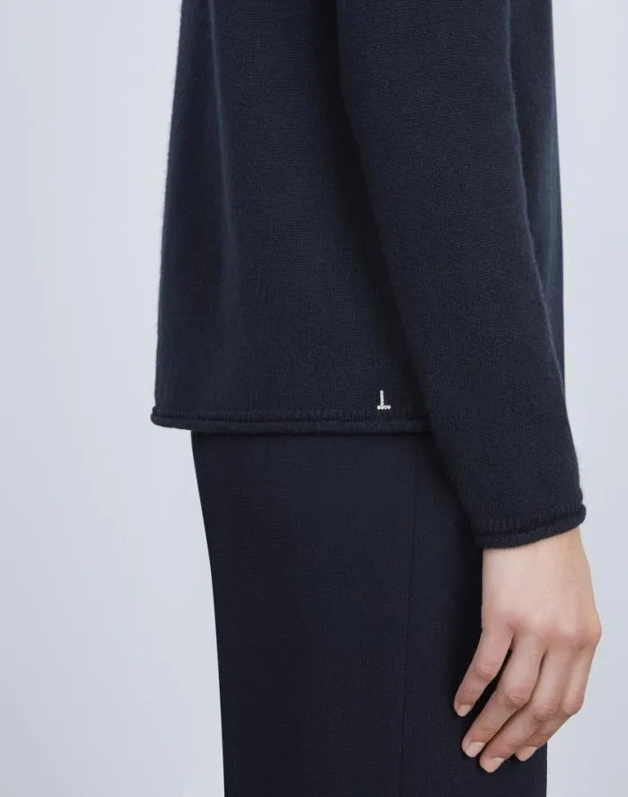 Ready To Wear Cashmere Zip Front Cardigan Graphite Melange Lafayette 148 New York Sweaters and Knits