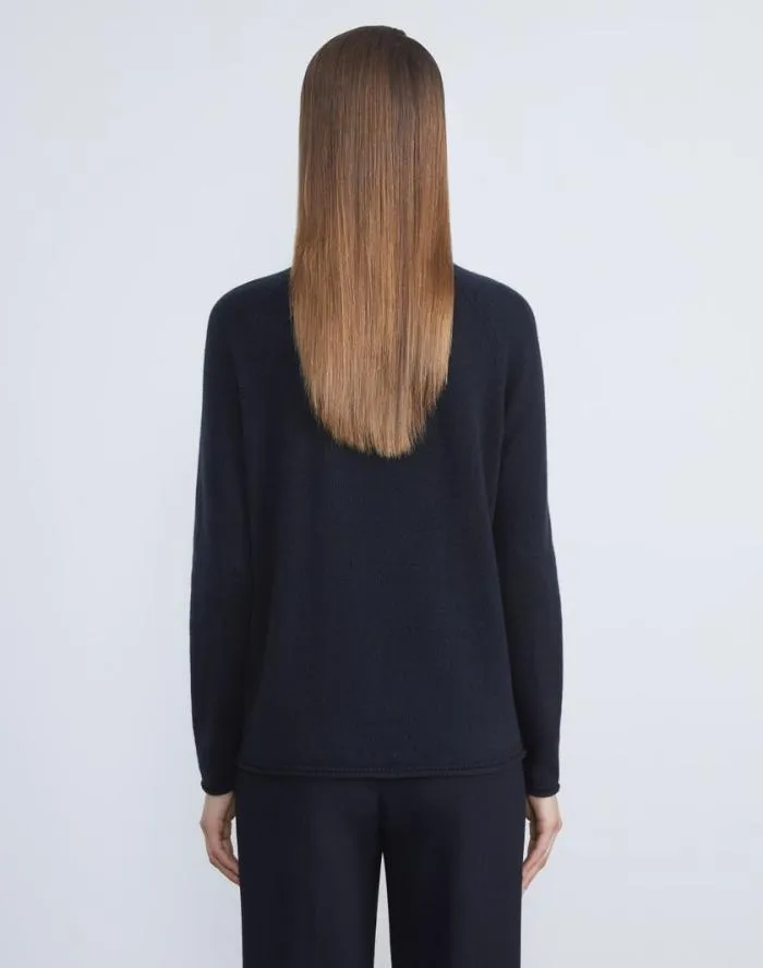 Ready To Wear Cashmere Zip Front Cardigan Graphite Melange Lafayette 148 New York Sweaters and Knits