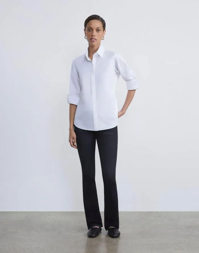 Ready To Wear L148 Denim Mercer KickFlare Jean Washed Onyx Lafayette 148 New York Pants and Shorts