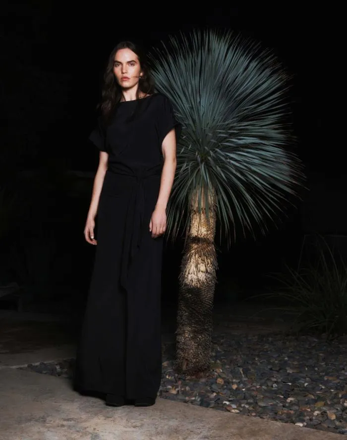 Ready To Wear Organic Silk Stretch Crepe De Chine Skirt Black Lafayette 148 New York Skirts