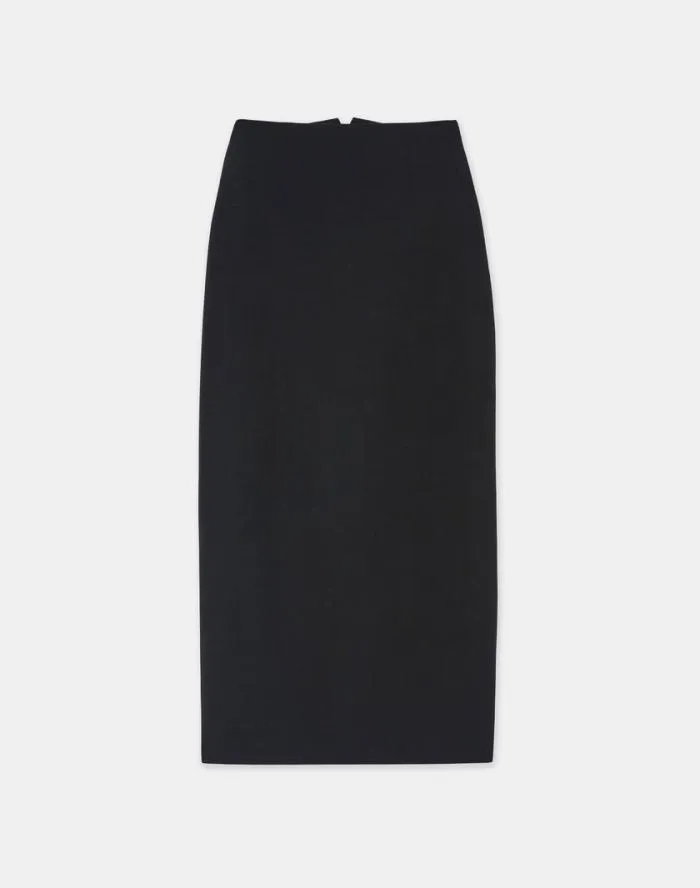 Ready To Wear Responsible Wool Double Face Pencil Skirt Black Lafayette 148 New York Skirts
