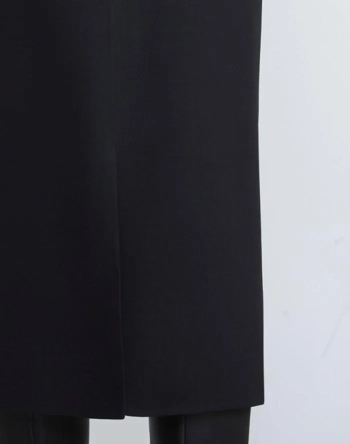 Ready To Wear Responsible Wool Double Face Pencil Skirt Black Lafayette 148 New York Skirts