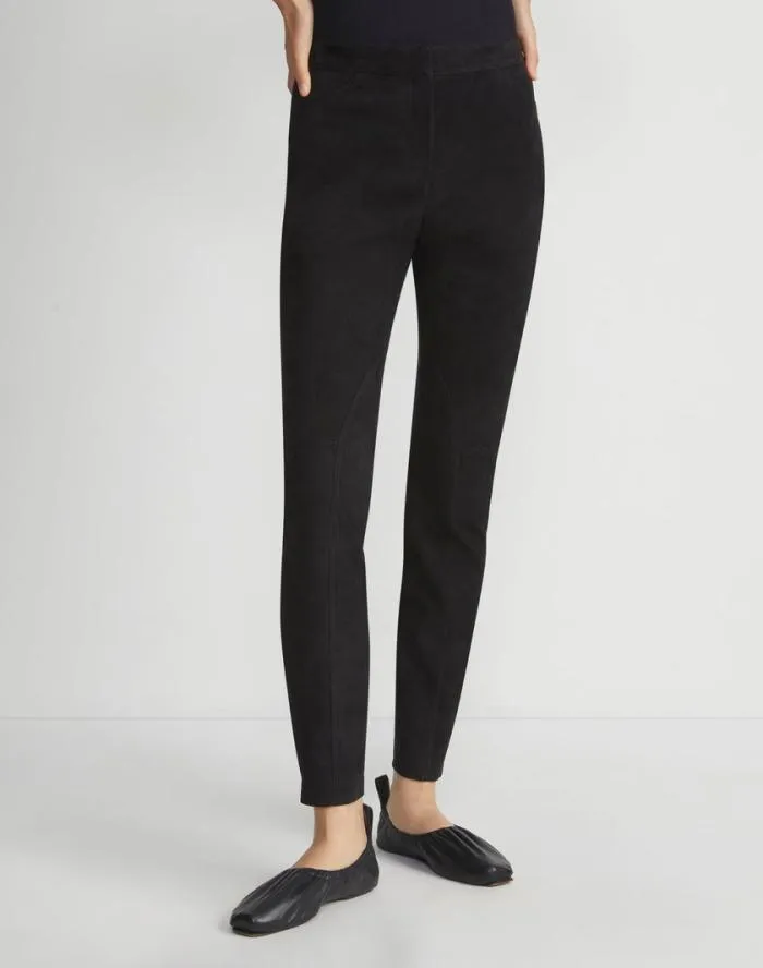 Ready To Wear Stretch Suede Leonard Legging Black Lafayette 148 New York Pants and Shorts