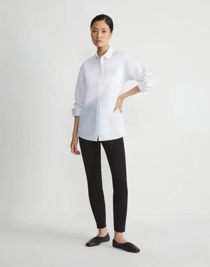 Ready To Wear Stretch Suede Leonard Legging Black Lafayette 148 New York Pants and Shorts