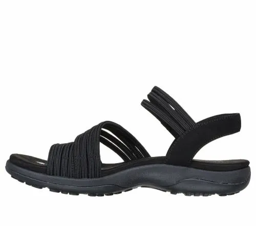 Reggae Slim 8211 Coffee Run Black Women SKECHERS Sandals