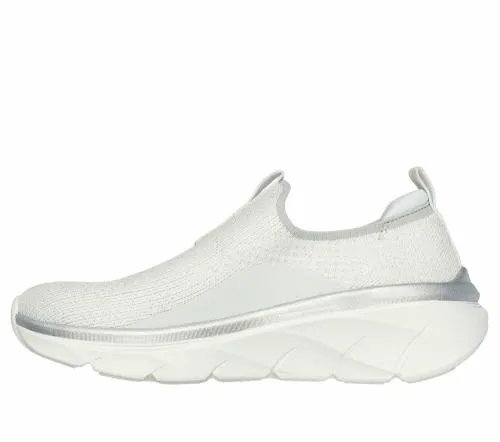 Relaxed Fit D039Lux Walker 20 8211 Sparkle Forever White Silver Women SKECHERS SlipOn