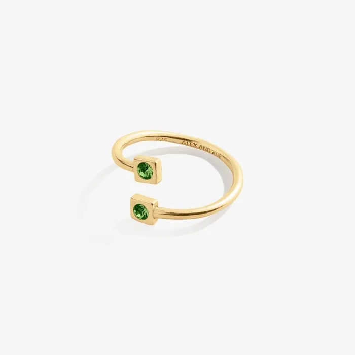 Rings Women Alex And Ani August Birthstone Peridot Ring Wrap Sterling Silver