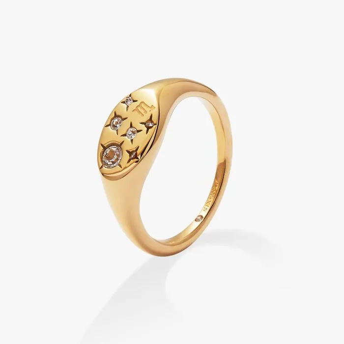 Rings Women Alex And Ani Scorpio Zodiac Ring Stainless Steel Gold