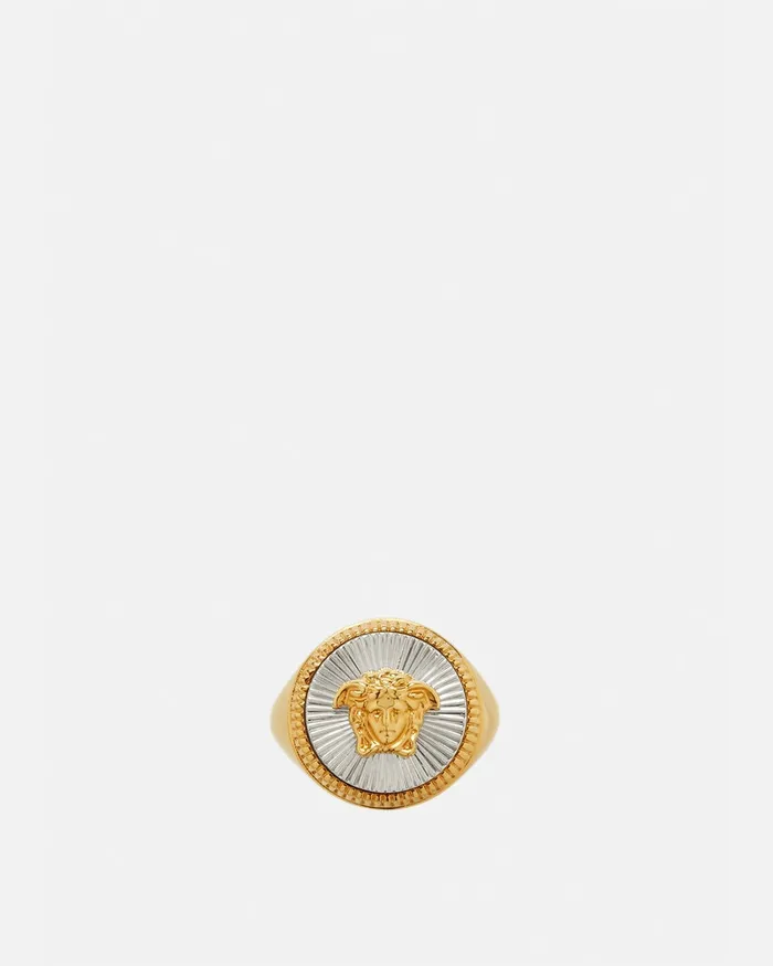 Rings Women Versace Medusa Biggie Ring Silvergold