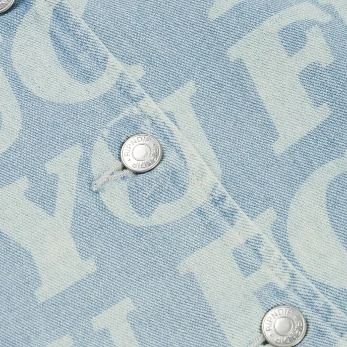 Ripndip Fuckin Fuck Cropped Denim Jacket Light Wash Jackets Ripndip Fuckin Fuck Cropped Denim Jacket Light Wash Jackets