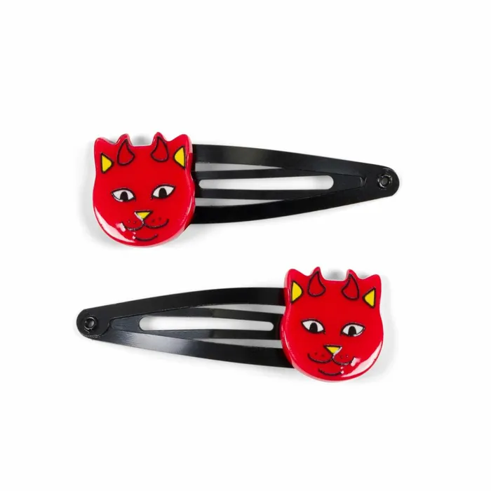 Ripndip Lord Devil Hair Clip Red Accessories Ripndip Lord Devil Hair Clip Red Accessories