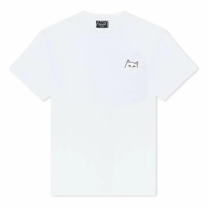 Ripndip Lord Nermal SS Pocket Tee White Lord Nermal Tees