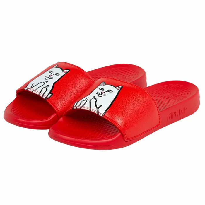 Ripndip Lord Nermal Slides Red Slides Slippers