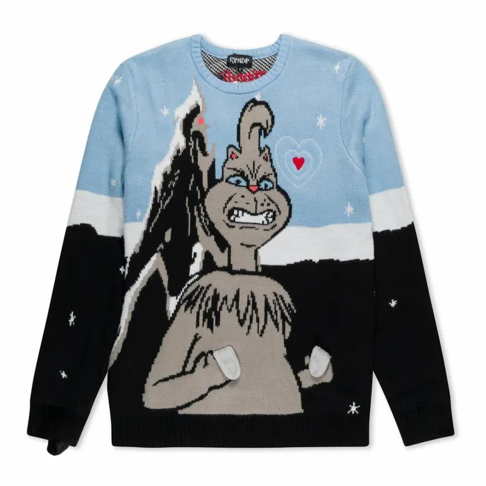 Ripndip Nunch Flippy Knitty Sweater Black Knits Sweaters