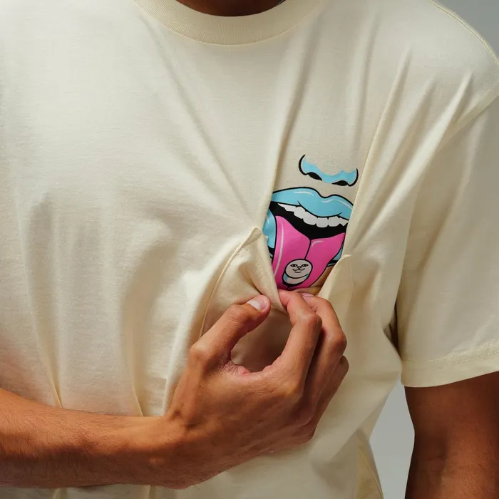 Ripndip Take Your Meds Pocket Tee Natural Short Sleeve Tees Ripndip Take Your Meds Pocket Tee Natural Short Sleeve Tees