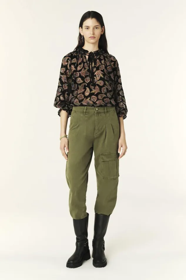 RuizFrilly Sleeve Blouse Clothing Baandsh Tops and Shirts