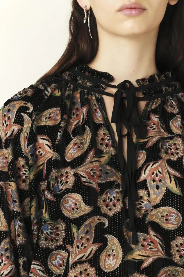 RuizFrilly Sleeve Blouse Clothing Baandsh Tops and Shirts