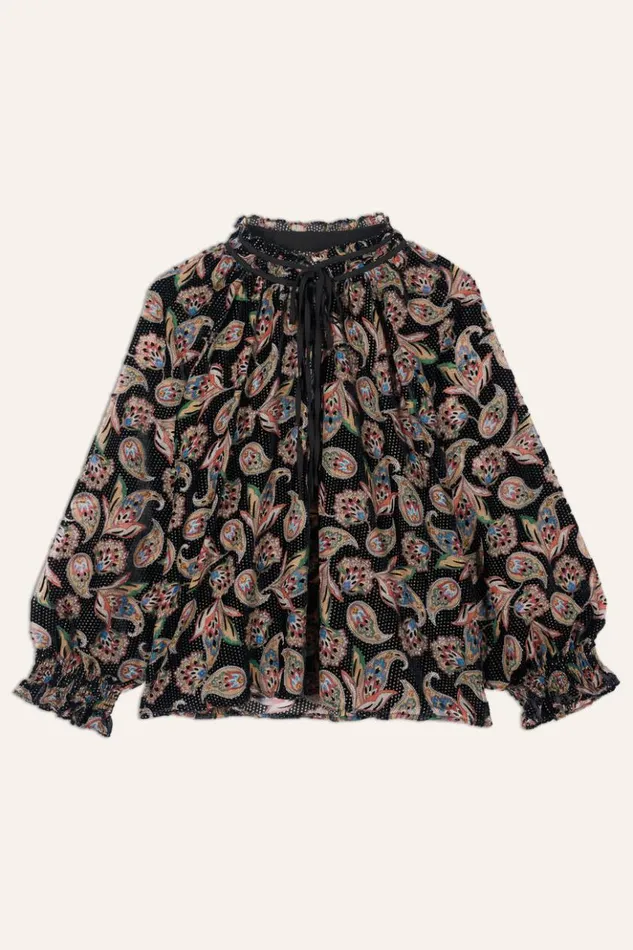 RuizFrilly Sleeve Blouse Clothing Baandsh Tops and Shirts