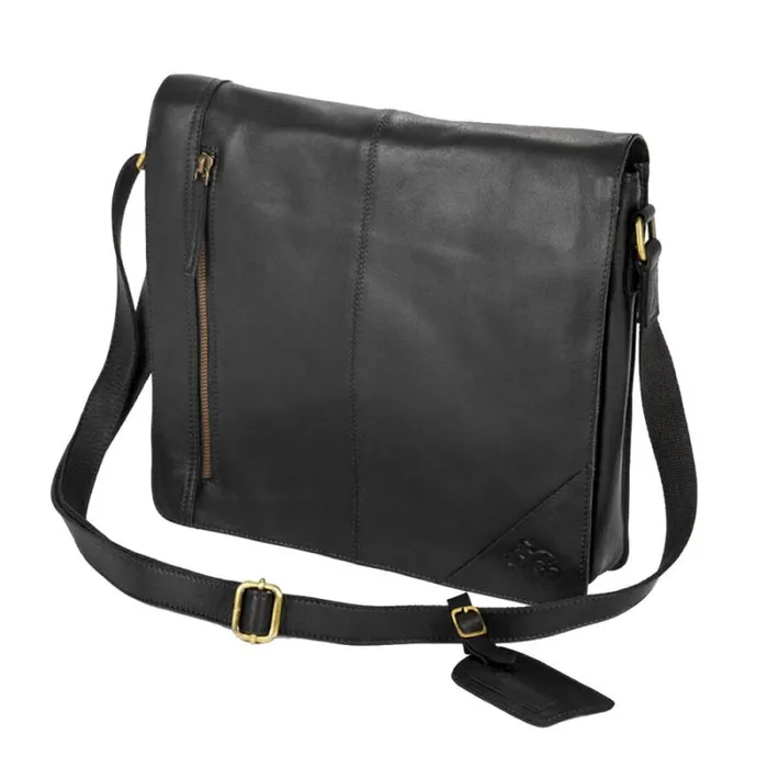 RWandCO Bags Eastern Counties Leather 8211 Wide Messenger Bag Black 8211 Women RWandCO Bags Eastern Counties Leather 8211 Wide Messenger Bag Black 8211 Women
