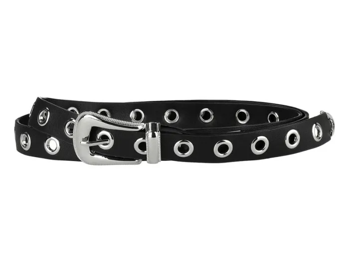 RWandCO Belts Allegra K Grommet Skinny Waist Metal Pin Buckle Belt Plus Size Black 8211 Women RWandCO Belts Allegra K Grommet Skinny Waist Metal Pin Buckle Belt Plus Size Black 8211 Women