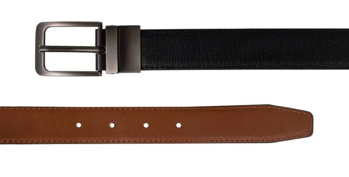 RWandCO Belts and Suspenders CHAMPS Leather One Size Reversible And Adjustable Belt BlackBrown Black 8211 Men