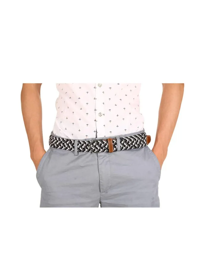RWandCO Belts and Suspenders Unique Bargains Unisex Canvas Elastic Fabric Woven Stretch Braided Belt Black Gray 8211 Men RWandCO Belts and Suspenders Unique Bargains Unisex Canvas Elastic Fabric Woven Stretch Braided Belt Black Gray 8211 Men