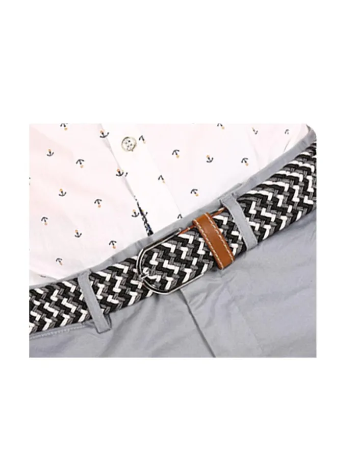 RWandCO Belts and Suspenders Unique Bargains Unisex Canvas Elastic Fabric Woven Stretch Braided Belt Black Gray 8211 Men RWandCO Belts and Suspenders Unique Bargains Unisex Canvas Elastic Fabric Woven Stretch Braided Belt Black Gray 8211 Men