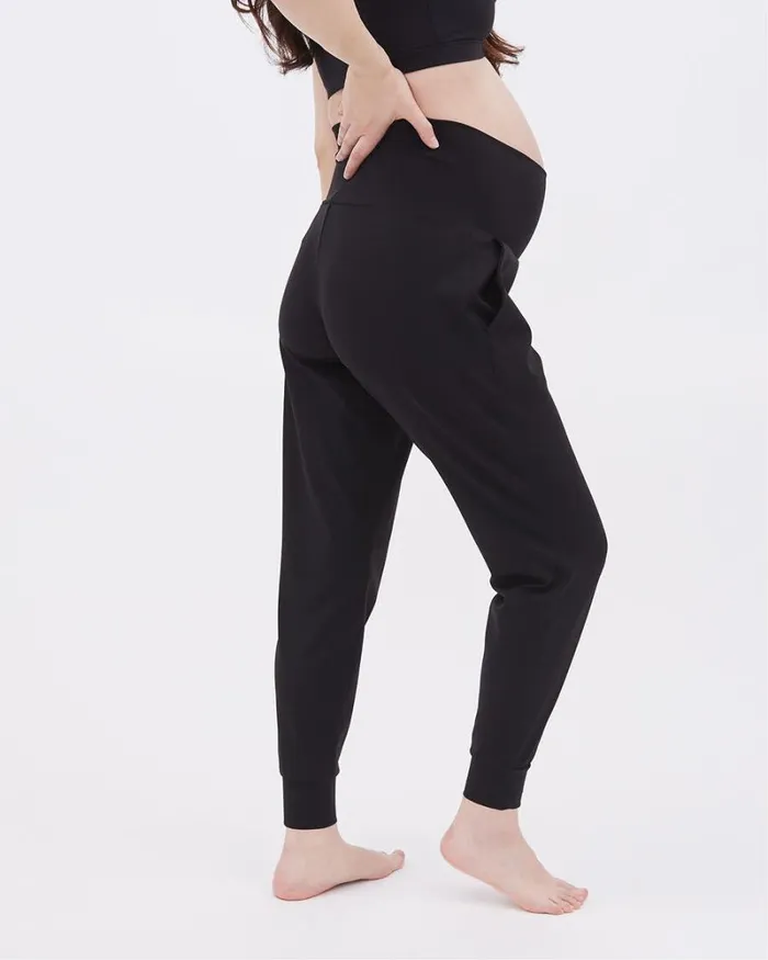RWandCO Bottoms The Everyday Jogger 8211 Thyme Maternity Black 8211 Women RWandCO Bottoms The Everyday Jogger 8211 Thyme Maternity Black 8211 Women