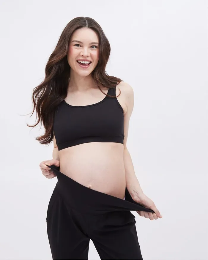 RWandCO Bottoms The Everyday Jogger 8211 Thyme Maternity Black 8211 Women RWandCO Bottoms The Everyday Jogger 8211 Thyme Maternity Black 8211 Women