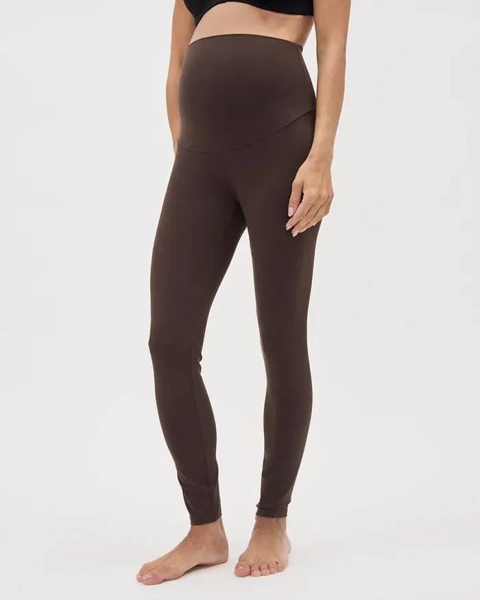 RWandCO Bottoms The Everyday Legging 8211 Thyme Maternity Java 8211 Women