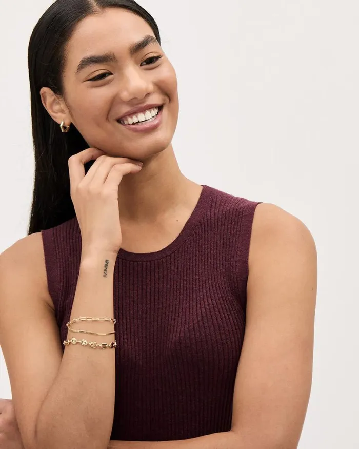 RWandCO Bracelets and Rings Chain Bracelets 8211 Set Of 3 Gold 8211 Women